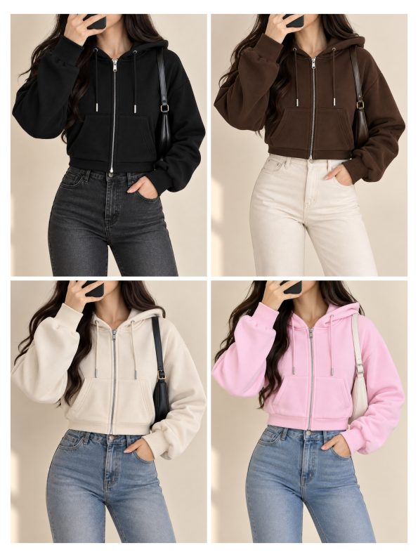 سویشرت کراپ Zara